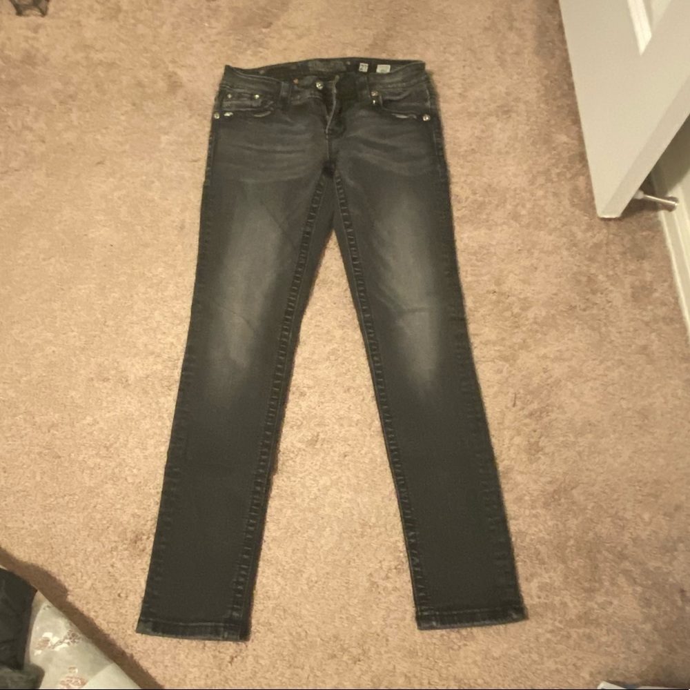 Miss Me black skinny jeans, size 27